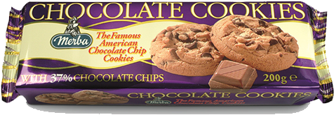 Chocolate Chip Cookies 200g - Chocolate (600x600), Png Download