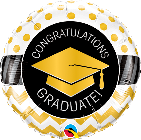 Congratulation Graduate Mylar Balloon - Balloon (600x592), Png Download