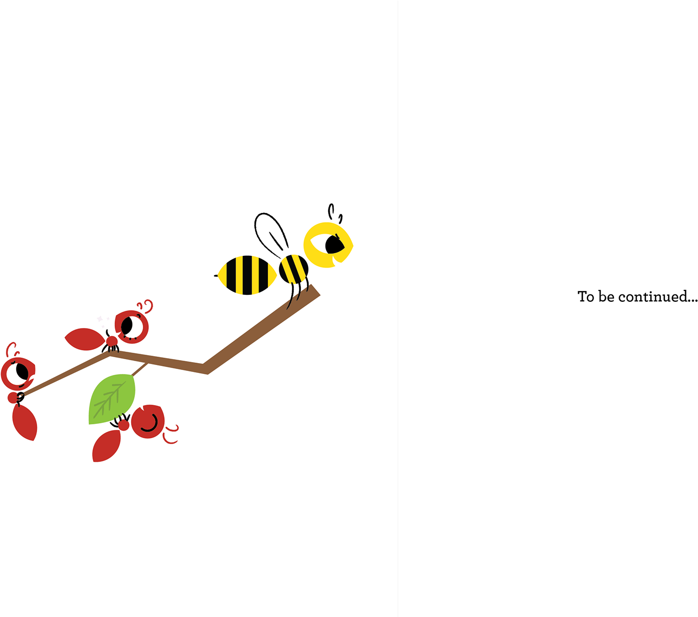 The Ants, The Bee, And The Magical Sugar Cube - Graphic Design (1920x1248), Png Download