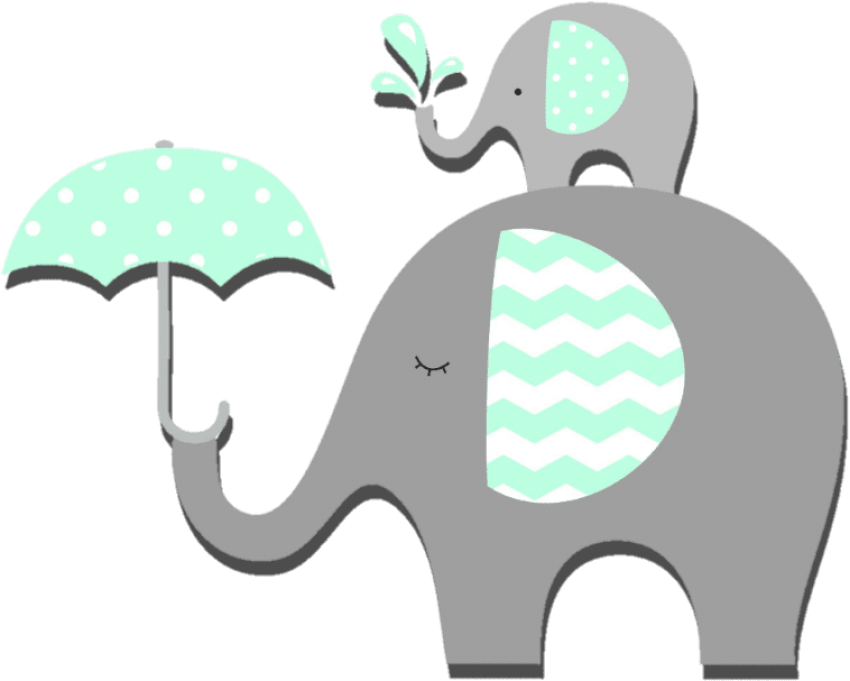Free Png Download Baby Shower Elephant Png Images Background - Indian Elephant (850x681), Png Download