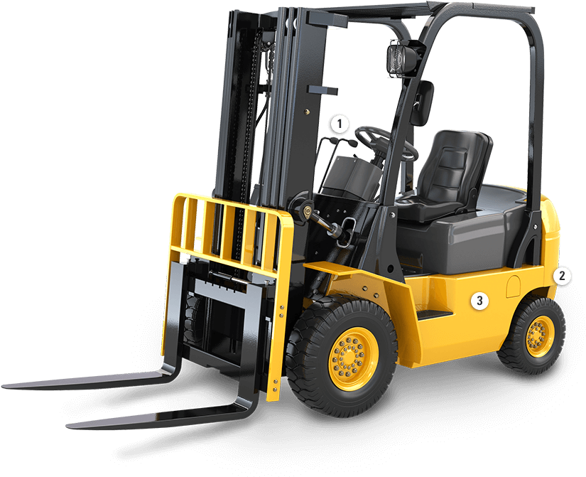 Material Handling Diagram - Hyundai 20l 7m (850x702), Png Download