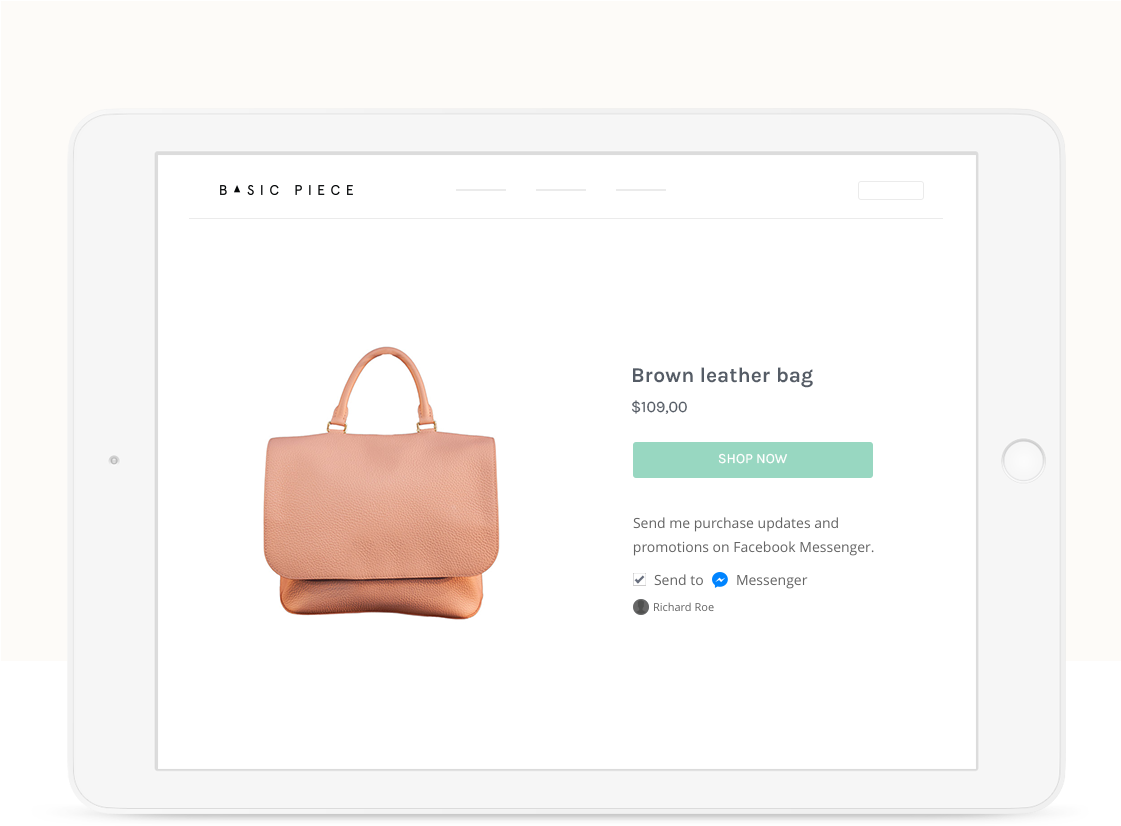 Facebook Messenger To Your Workflows And Send Perfectly-timed - Briefcase (1140x970), Png Download