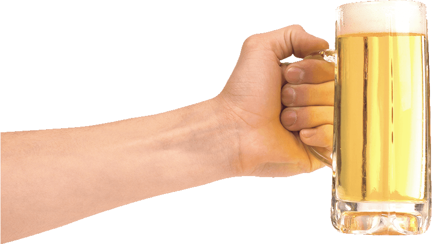 844 X 478 7 - Hand Holding Beer Png (844x478), Png Download