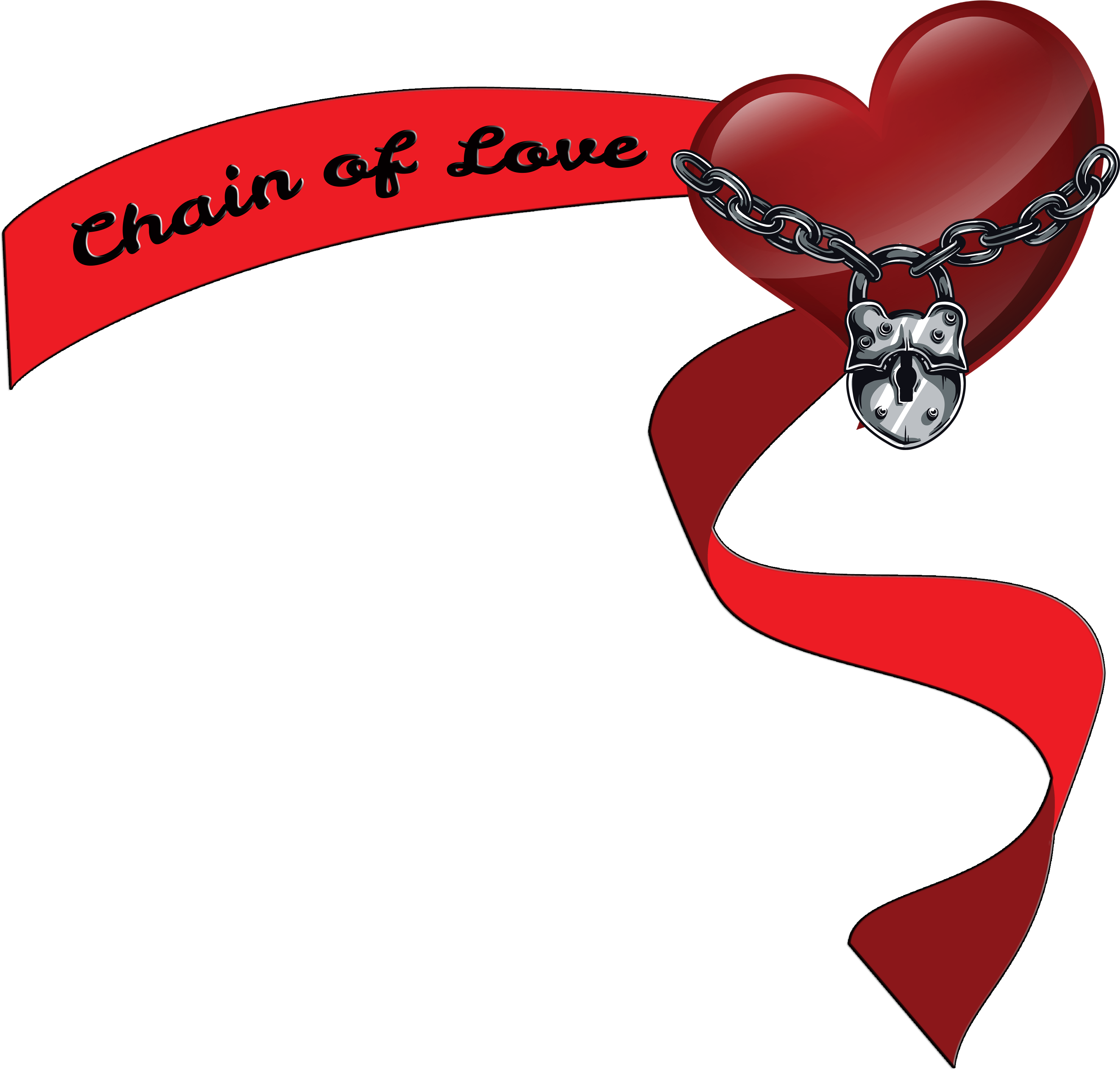 Take A Chance Chain Of Love Banner Logo - Chain Of Love (3450x3150), Png Download