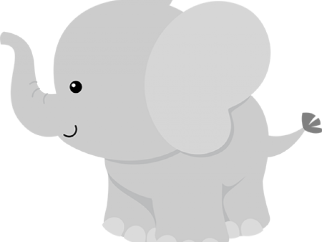 Elephant Clipart Baby Shower - Elefante Baby Fundo Transparente Png (640x480), Png Download