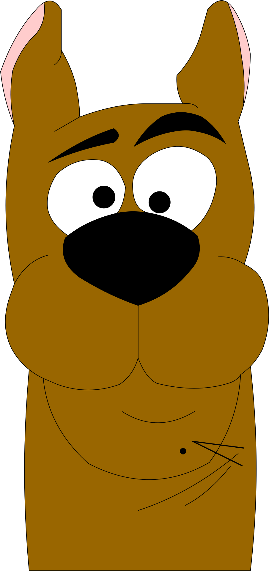 Scooby Doo Dog - Clip Art Scooby Doo Jpg (960x1920), Png Download