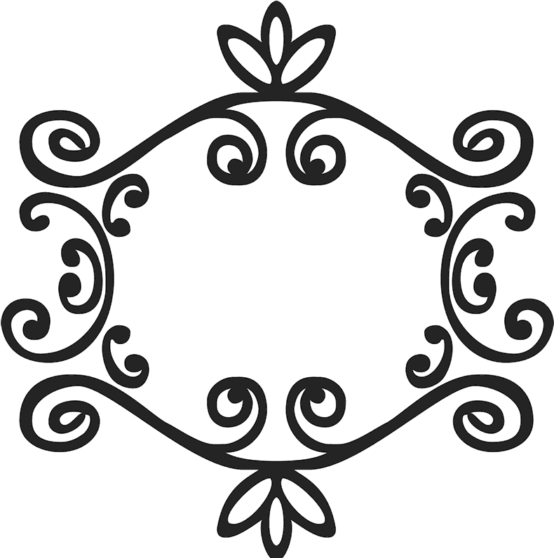 Princess Frame Rubber Stamp - Circle (800x800), Png Download