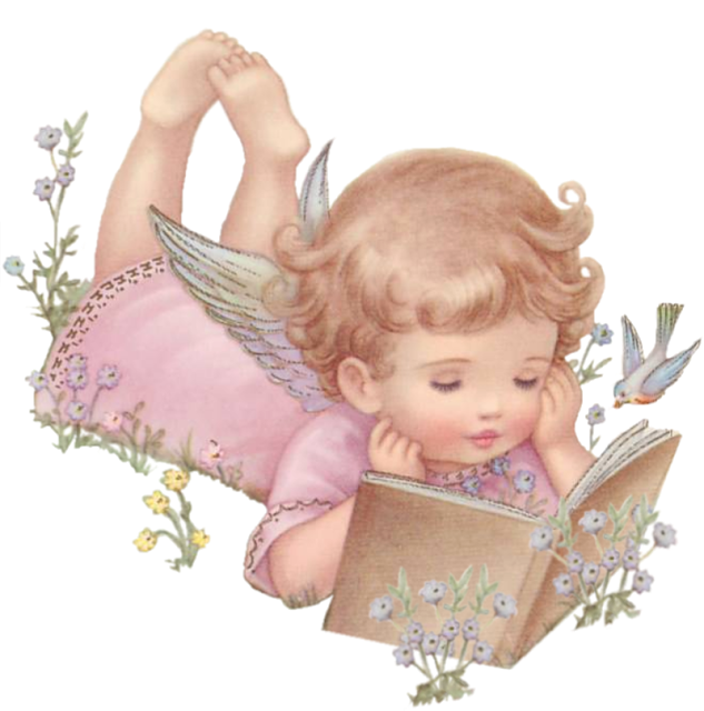 Sweet Easter Angels Ángeles De Navidad, Adornos De - Короткие Стихи Про Ангела (633x640), Png Download