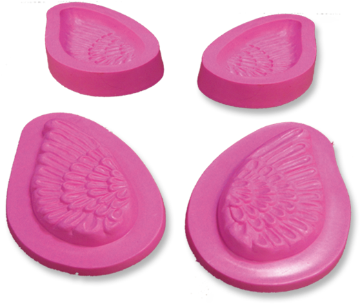 Molde Para Fomi 2 Alas De Angel 7 Cm X 4 Pz Plasti - Ice Cream (600x600), Png Download