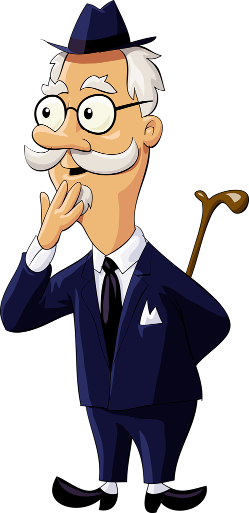 Vovô & Vovó Vo E Vo, Illustration Photo, Cartoon Pics, - Cartoon Old Man In A Suit (498x1024), Png Download