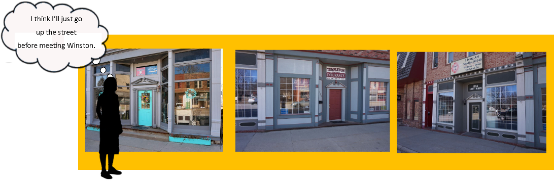 Lamoni Thrift Center Facebook - Door (1110x377), Png Download