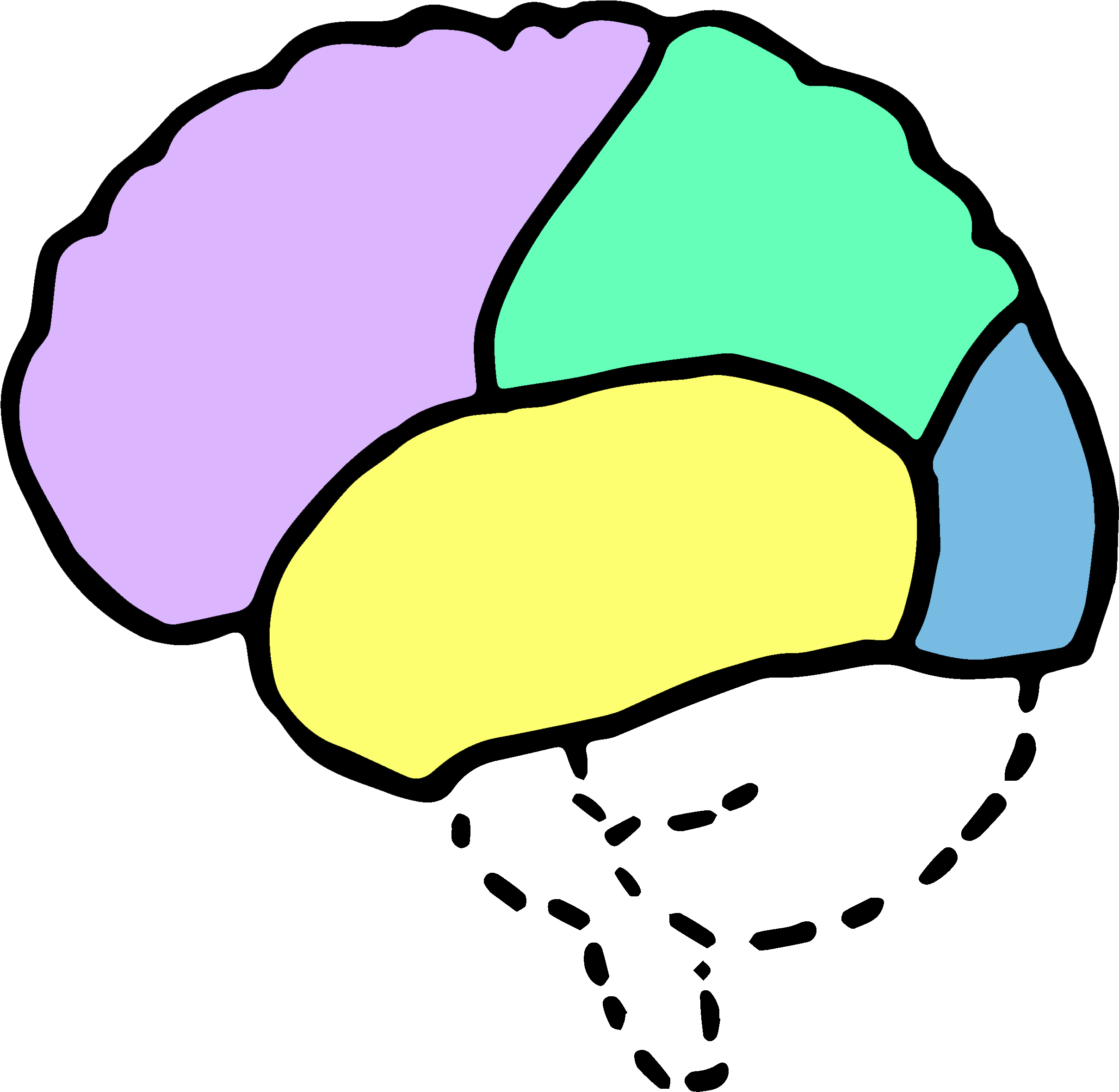 Psychology Brain Clipart - Clip Art (2786x2726), Png Download