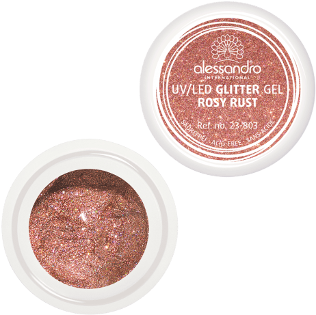 Glitter Gel "rosy Rust" - Eye Shadow (736x460), Png Download