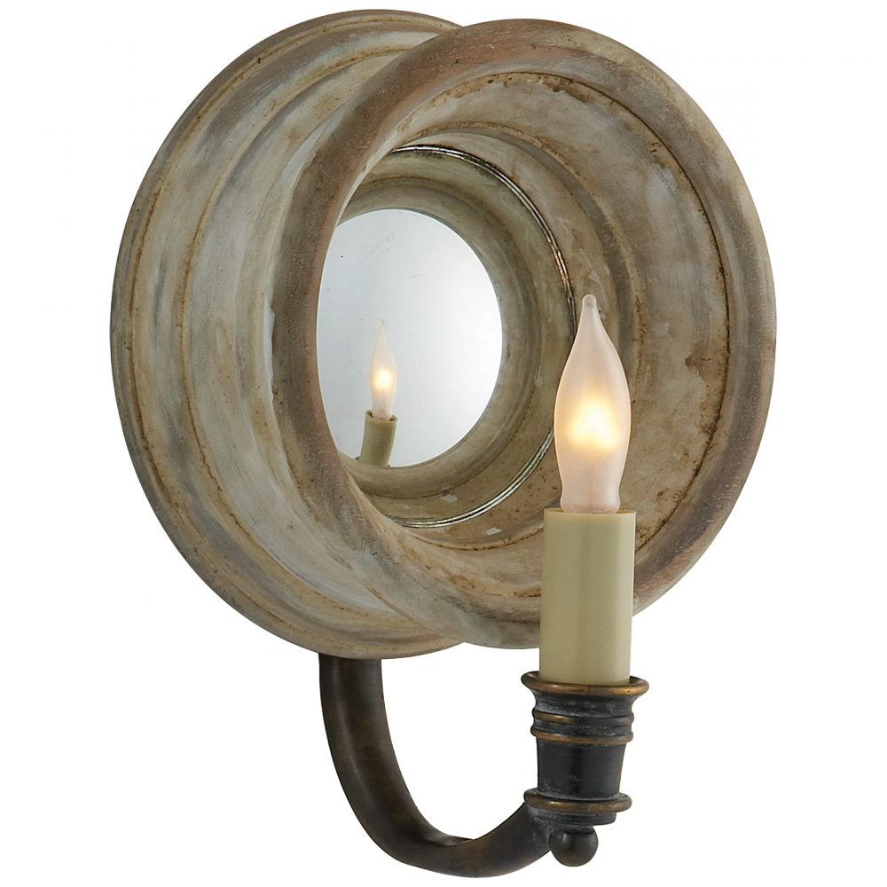 Chelsea Small Reflection Sconce In Old White - Sconce (1000x1000), Png Download