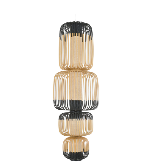 Global Lighting Bamboo 4 Light Pendant - Lamp (800x600), Png Download