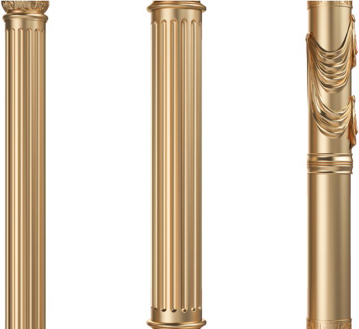 Columns Clipart Roman Border - Roman Pole (640x480), Png Download
