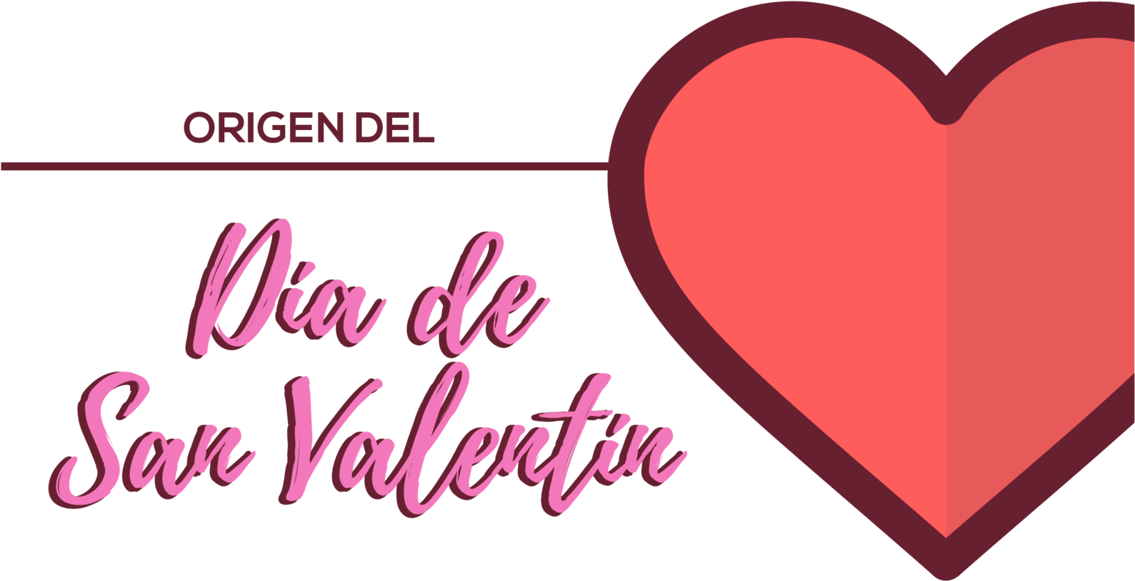 El Origen De San Valentín - Heart (1600x856), Png Download