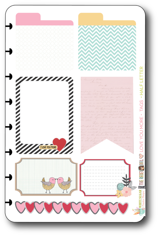 Love You More Cut Files By White Sugar Creative Designs - Paper (600x842), Png Download