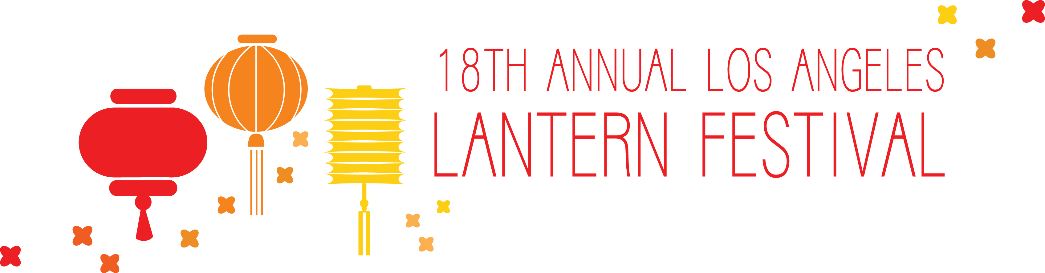 Los Angeles Lantern Festival - Carmine (3392x887), Png Download