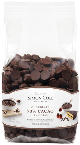 Gotas Chocolate 70% Cacao B500g - Chocolate (630x630), Png Download