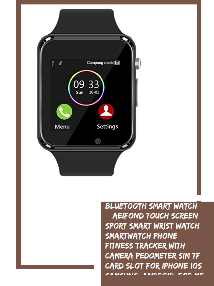 Bluetooth Smart Watch Aeifond Touch Screen Sport Smart - Analog Watch (735x1100), Png Download