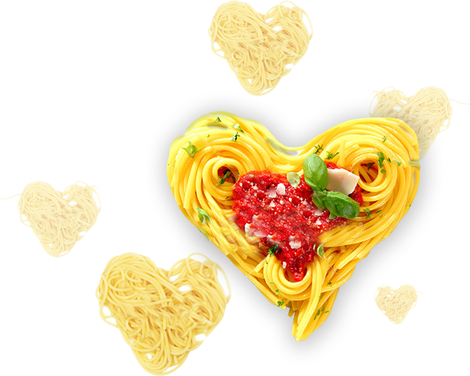 We Love Pasta - Love Pasta (684x547), Png Download