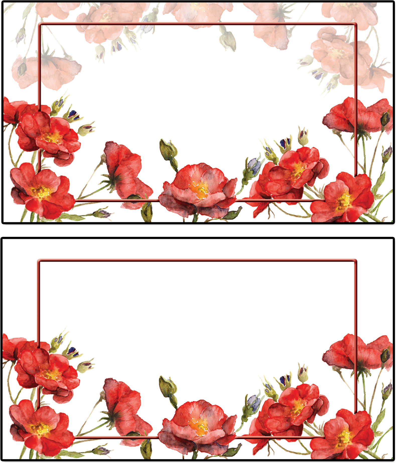 Watercolor Drawing Of A Branch Of A Rose - Hybrid Tea Rose (1920x1920), Png Download