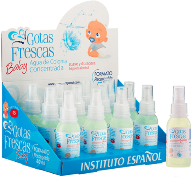 Gotas Frescas Baby Agua De Colonia Concentrada 80ml - Gotas Frescas Agua De Colonia Concentrada Logo (800x800), Png Download