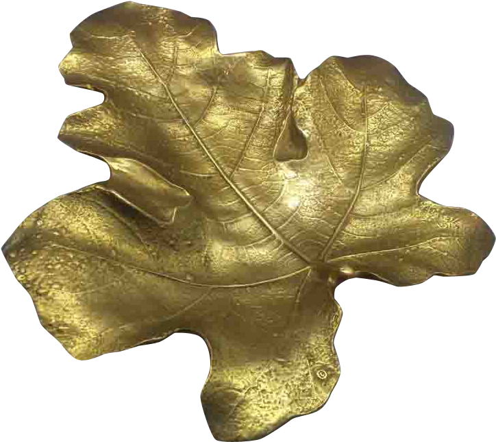 Virginia Metalcrafters Fig Leaf Solid Brass Oskar Hansen - Maple Leaf (723x723), Png Download