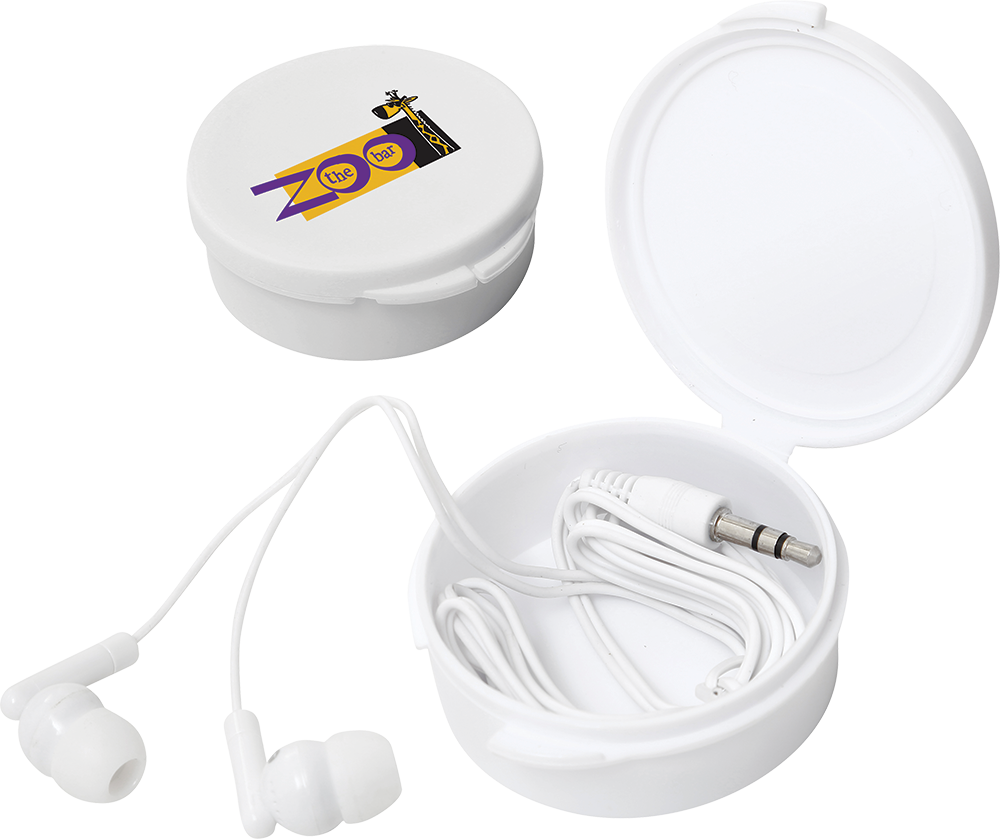Promotional Earphones, Printed Earphones, Promotional - Headphones (1000x839), Png Download