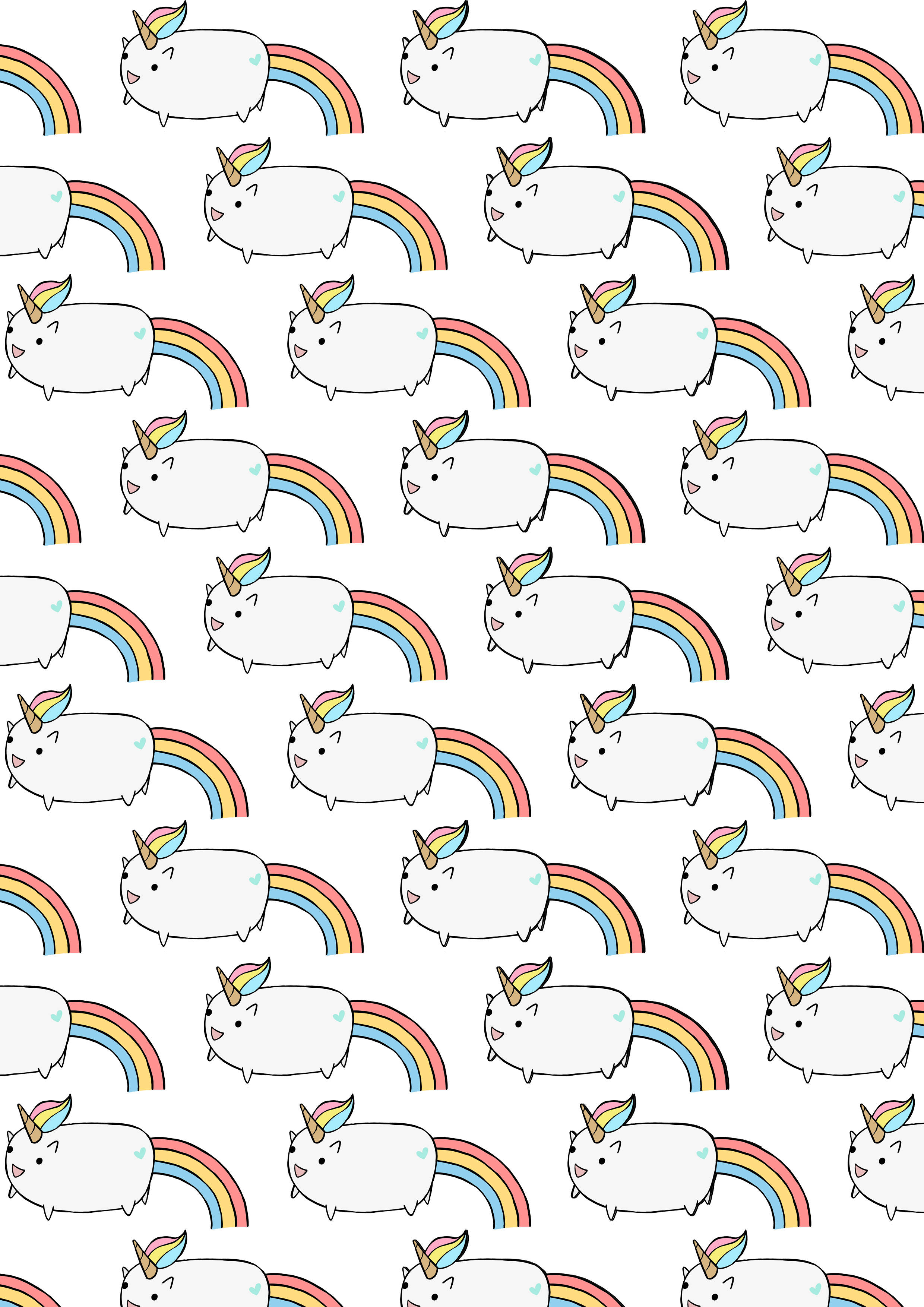 #casetify #iphone #art #design #rainbow #animals #illustration - Illustration (2480x3508), Png Download