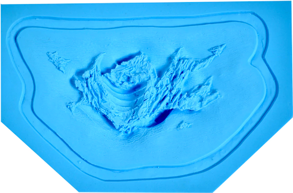 Prosthetic Transfer Material Zombie Molds, Neck Gash - Blue Whale (600x600), Png Download