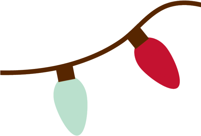 Christmas Lights Clipart - Fairy Lights Clipart Png (640x480), Png Download
