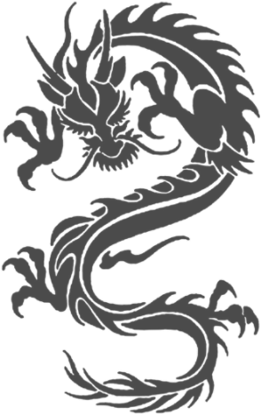 The Gallery For > Png Arm Tattoos - Chinese Dragon Black Tattoo (300x500), Png Download