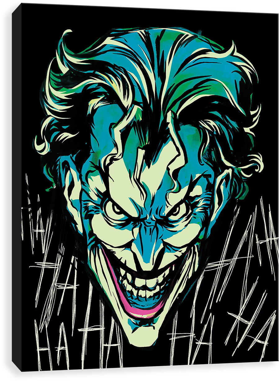 Crazy Face - Comic Joker Face Close Up (1280x1280), Png Download