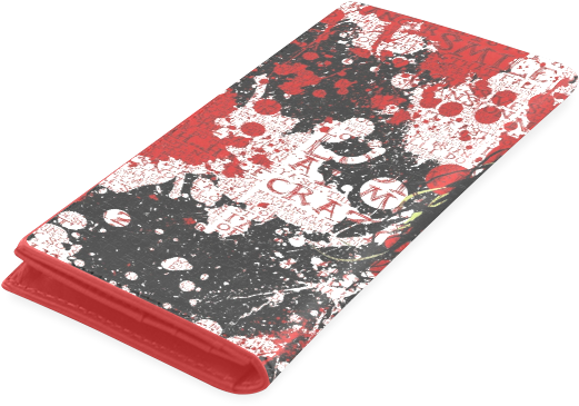 Leather Designer Cash Wallet With Joker Face Print - Iphone (800x800), Png Download