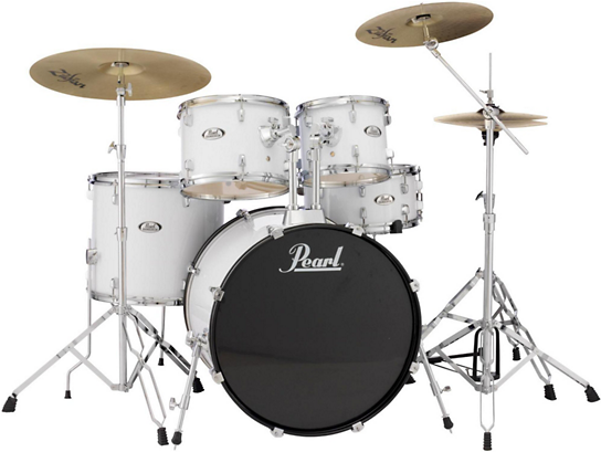 Pearl Soundcheck Complete 5-pc - Pearl Soundcheck Complete 5-pc. Drum Set Ure White (543x519), Png Download