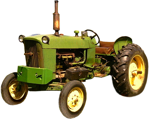 Tractor Png Hd - Old Tractor Png (500x401), Png Download