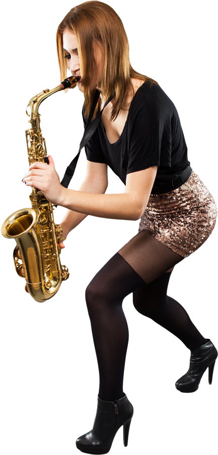 Montessori Center Saxophone - Saxophone (433x900), Png Download
