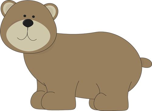 Brown Bear - Mycutegraphics Bear (500x366), Png Download