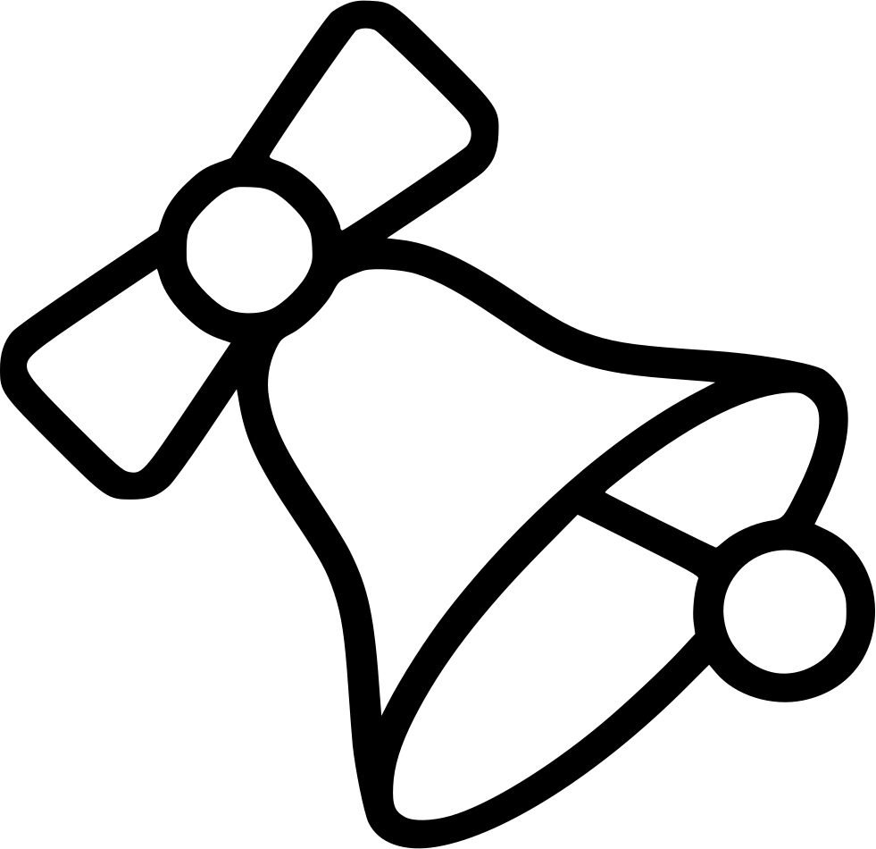 Christmas Bell - (981x950), Png Download