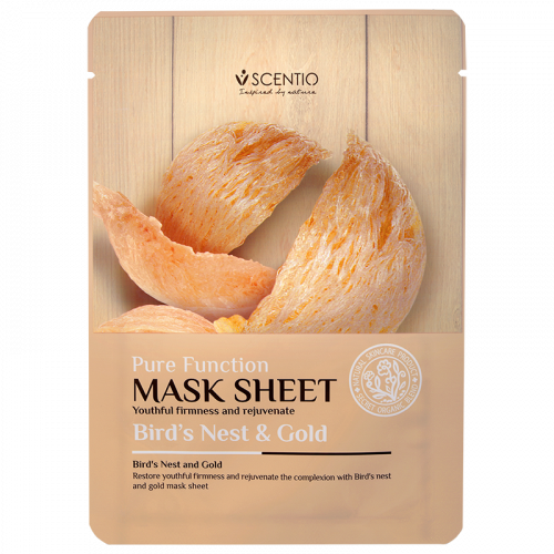 Scentio Bird's Nest & Gold Mask Sheet (500x500), Png Download