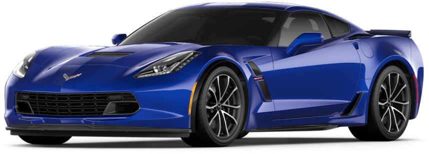 Chevrolet Corvette Png Download Image - Navy Blue Corvette 2018 (1024x542), Png Download