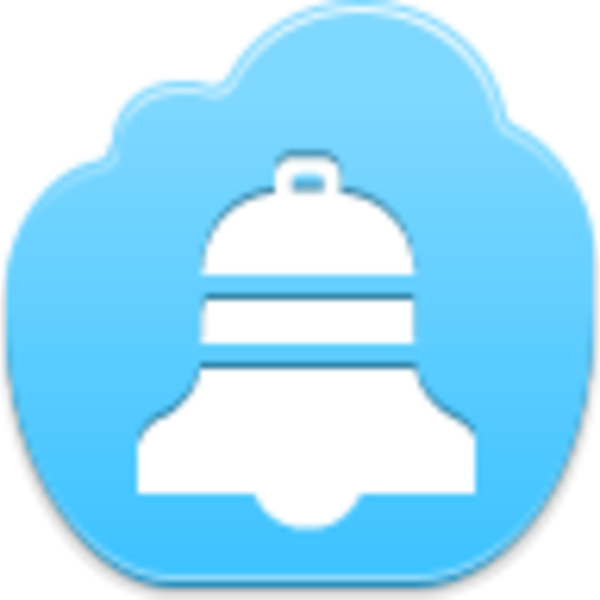 Free Blue Cloud Christmas Bell (600x600), Png Download