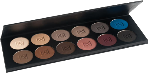 Ben Nye Glam Eye Shadow Palette, 12 Colors, - Ben Nye Glam Eye Shadow Pressed Colour Palette (504x504), Png Download