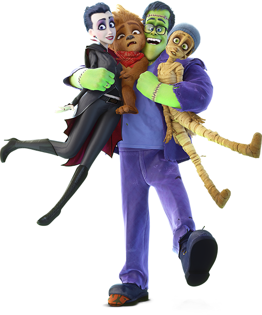 Monster Family Png (541x650), Png Download