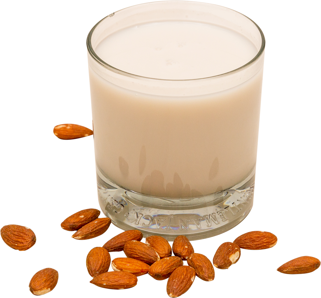 Almond Milk - Badam Milk Png (1052x976), Png Download