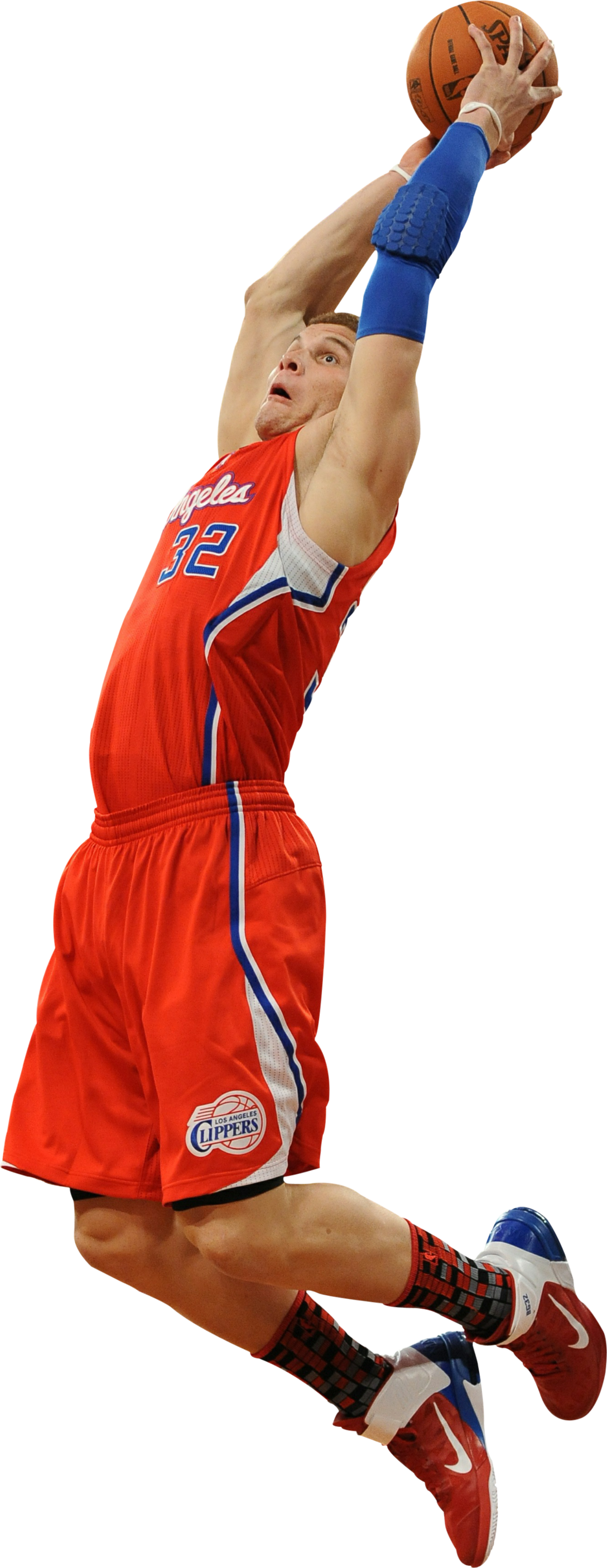 Blake Griffin Dunk Png (619x1600), Png Download