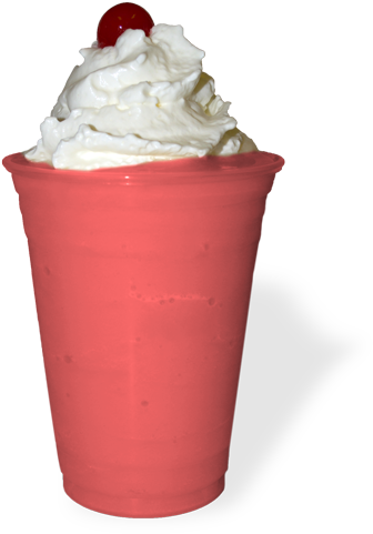 Strawberry Smoothie - Ice Cream (444x500), Png Download