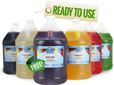 Buy 5 Gallons Get 1 Free - Snow Cone Syrup Concentrate (400x400), Png Download